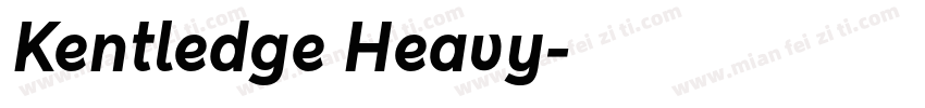 Kentledge Heavy字体转换